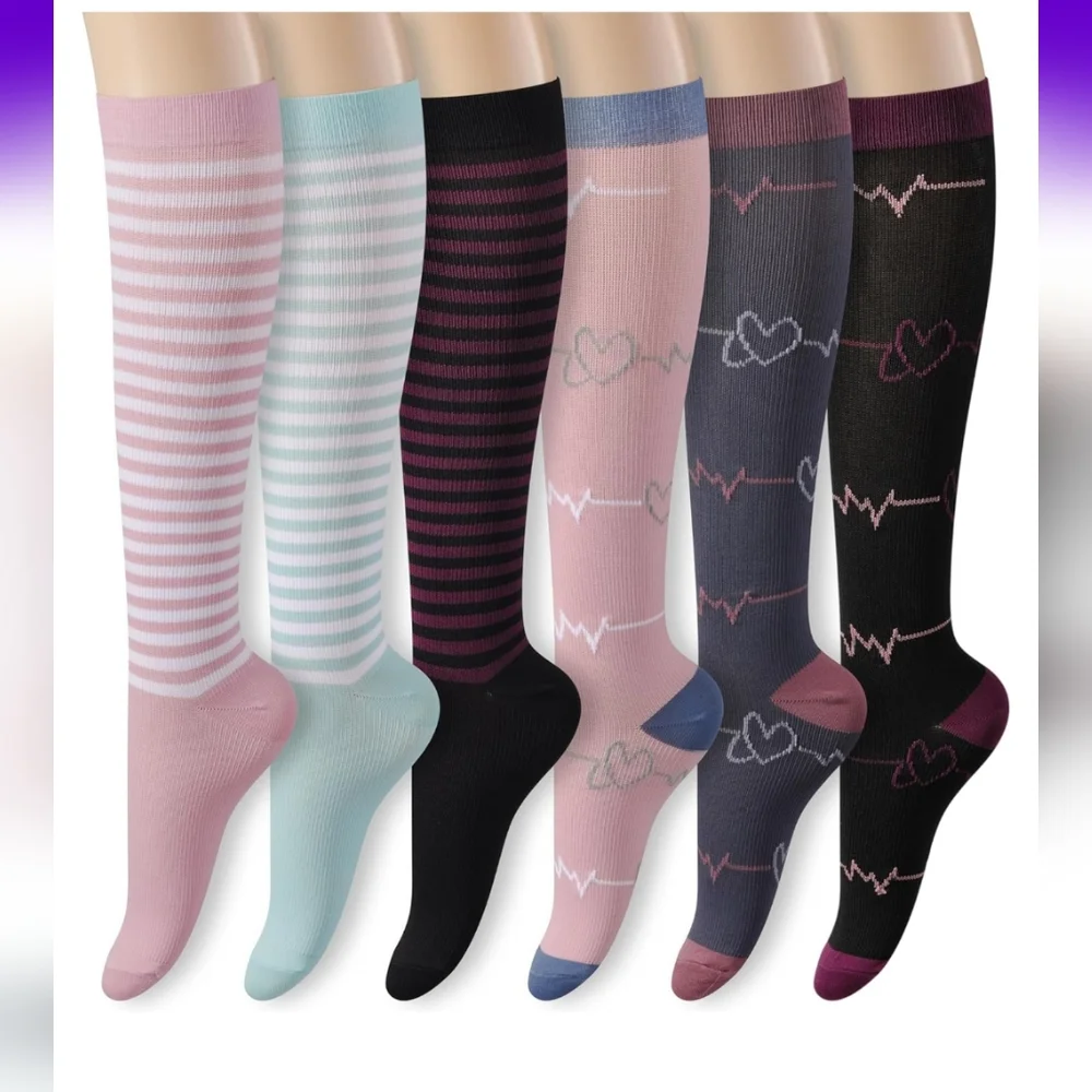 Colorful Knee-High Socks Set Kids Buy One Get One Free